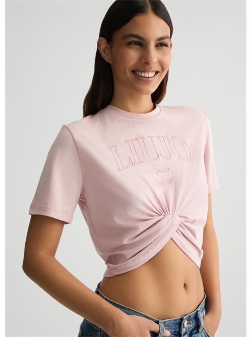 t-shirt woman pink LIU JO | WA5001JS923/M9448